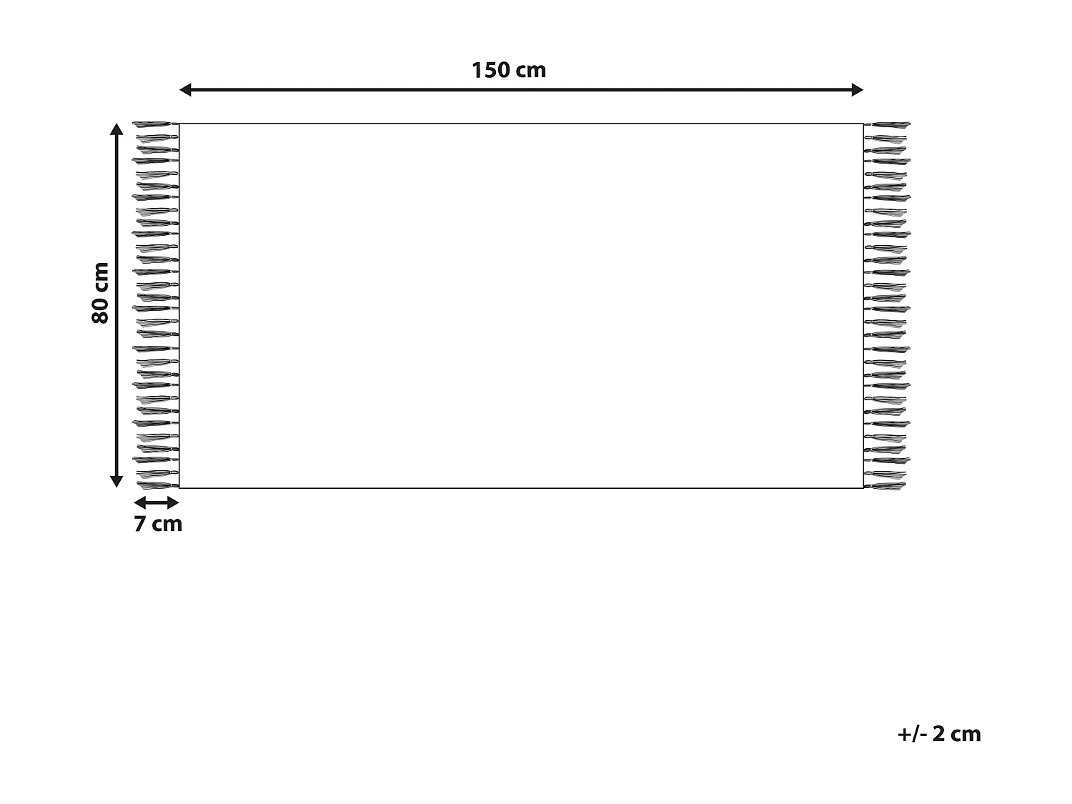 Kelim-Teppich Baumwolle bunt 80 x 150 cm handgewebt geometrisches Muster Taronik