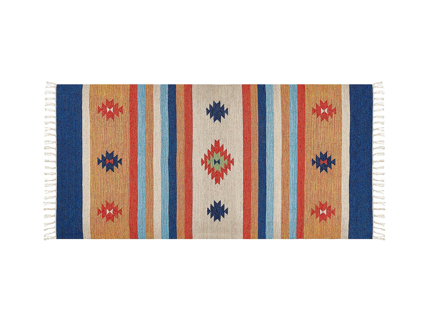 Tapis TARONIK Multicolore 80 x 150 cm Coton Kilim