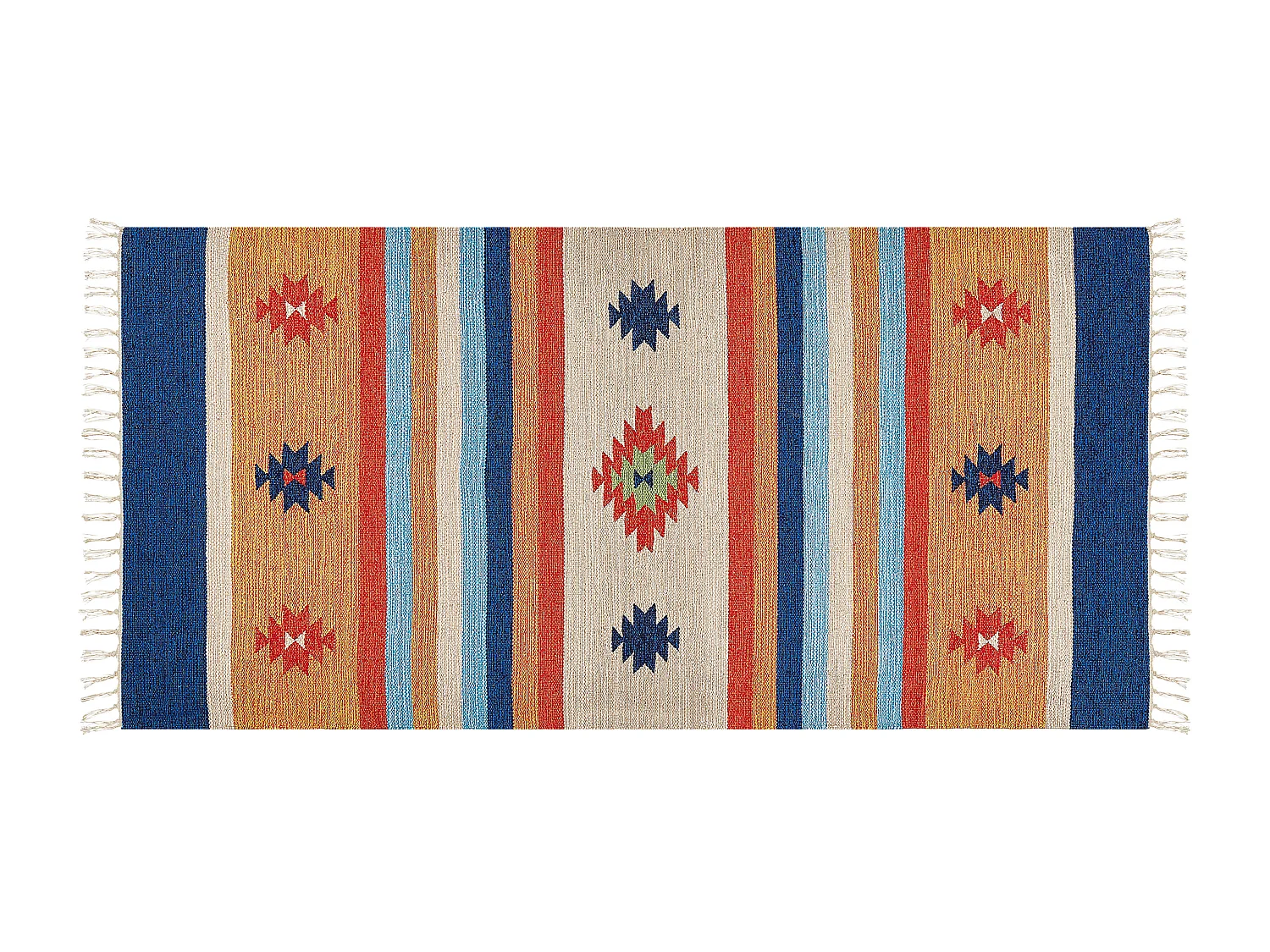 Vloerkleed kelim meerkleurig 80 x 150 cm TARONIK