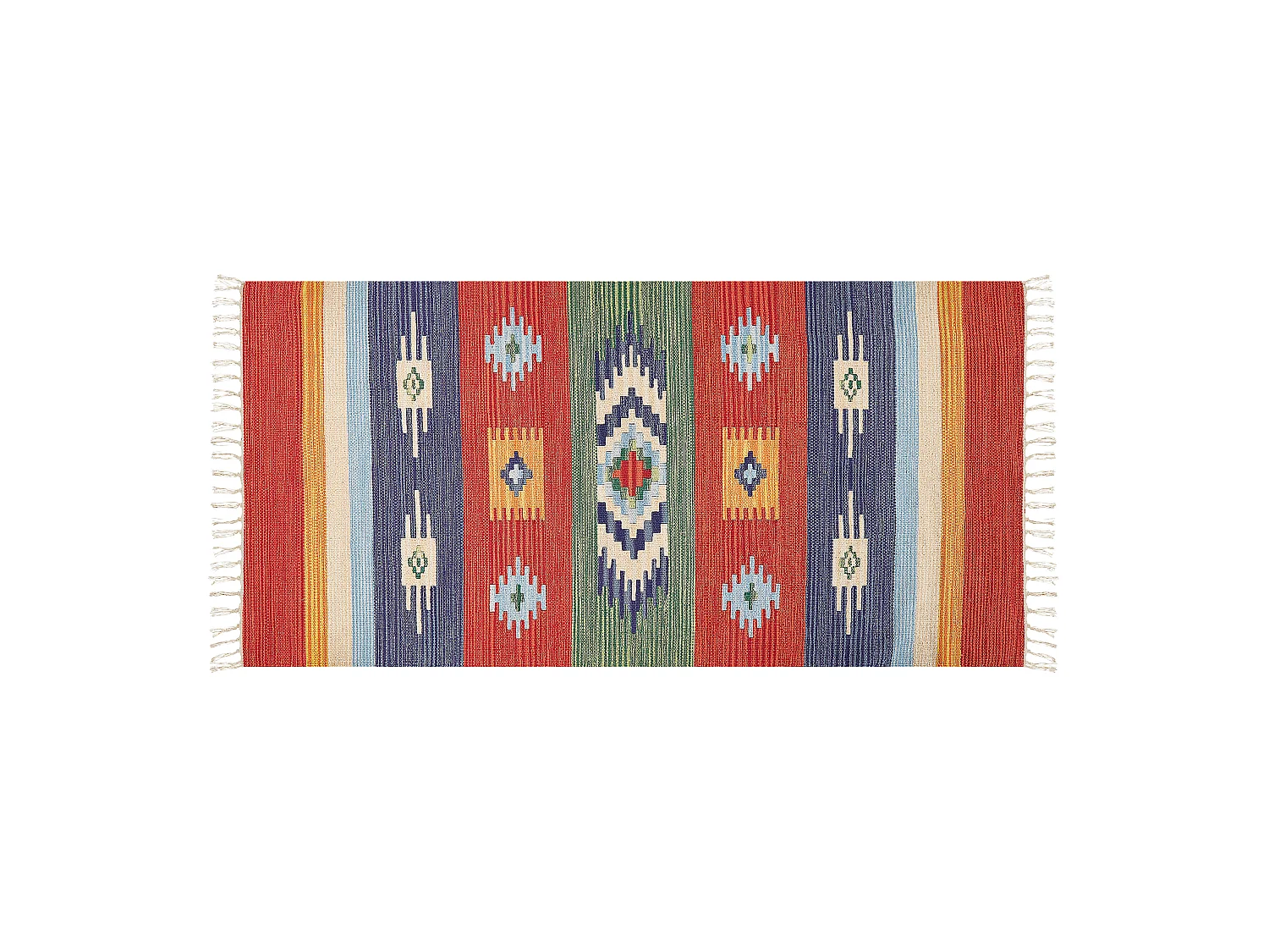 Tapis KAMARIS Multicolore 80 x 150 cm Coton Kilim