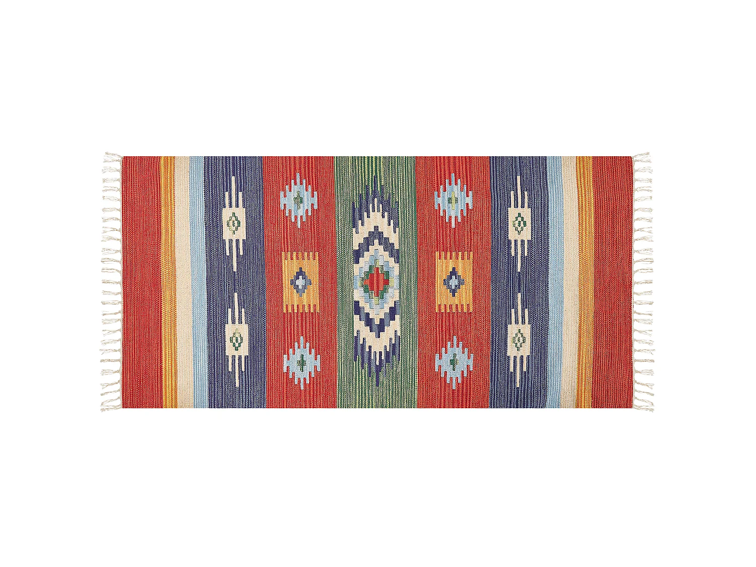 Tapis KAMARIS Multicolore 80 x 150 cm Coton Kilim
