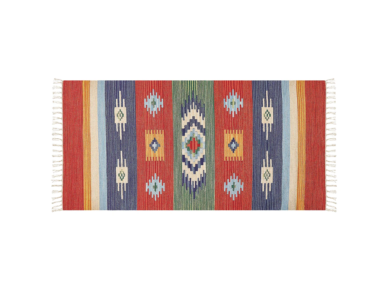 Tapis KAMARIS Multicolore 80 x 150 cm Coton Kilim