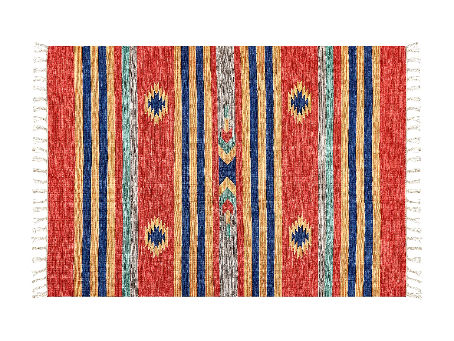 Tapis HATIS Multicolore 140 x 200 cm Coton Kilim