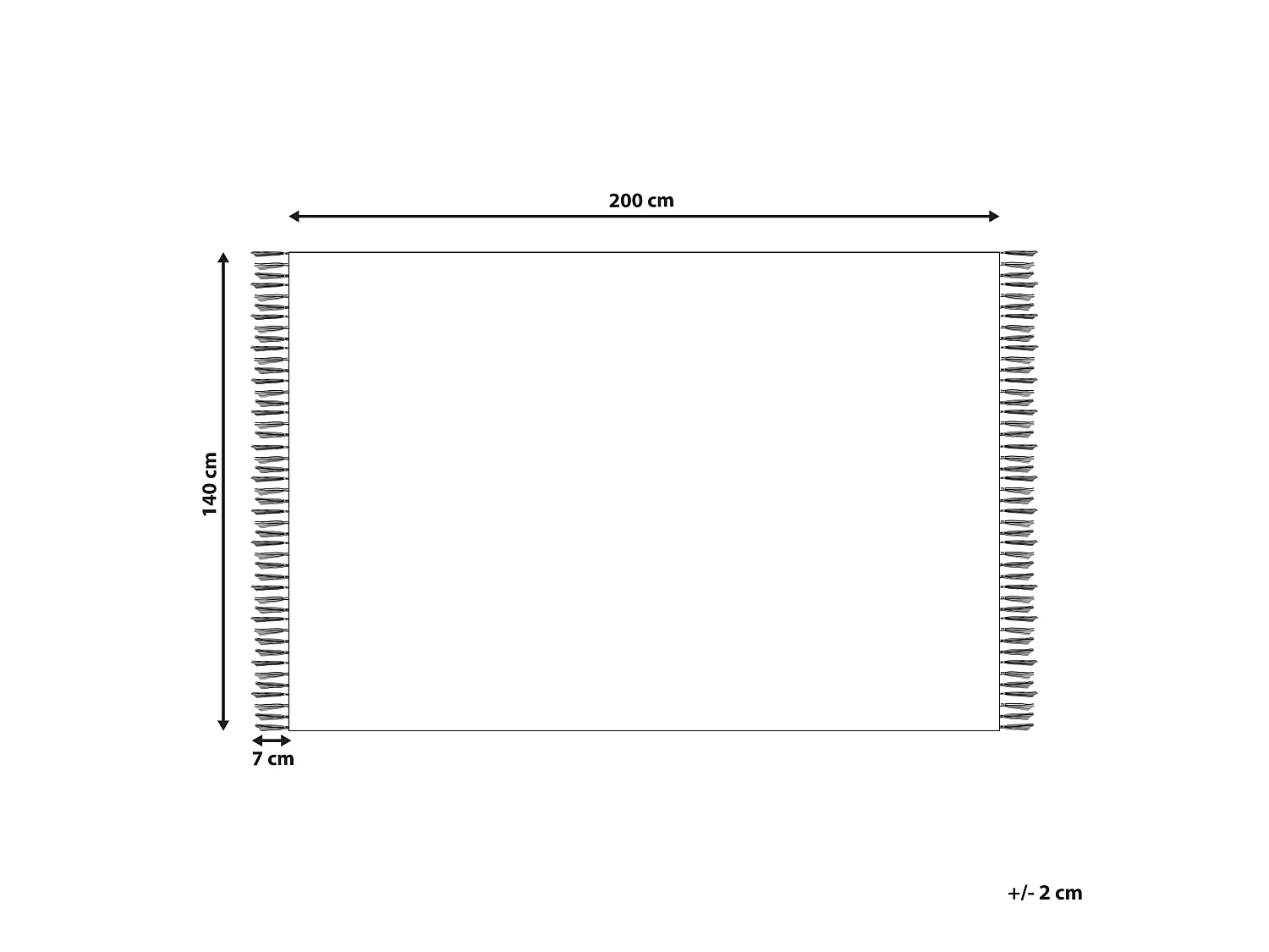 Vloerkleed kelim meerkleurig 140 x 200 cm KAMARIS