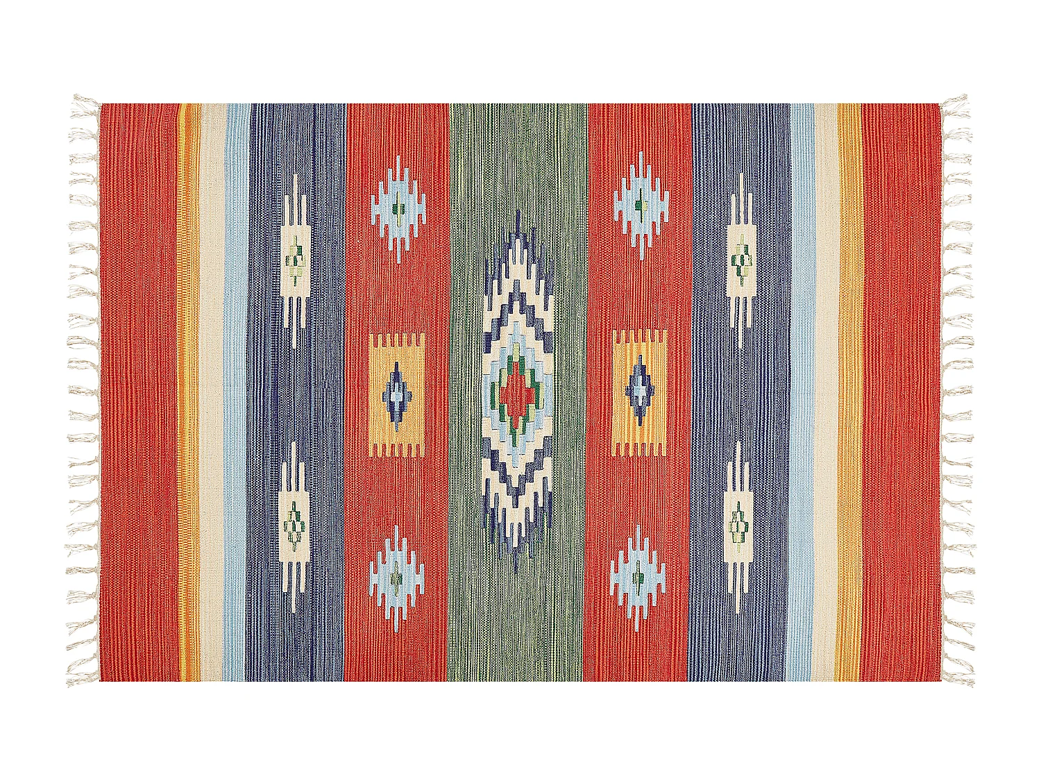 Tapis KAMARIS Multicolore 140 x 200 cm Coton Kilim