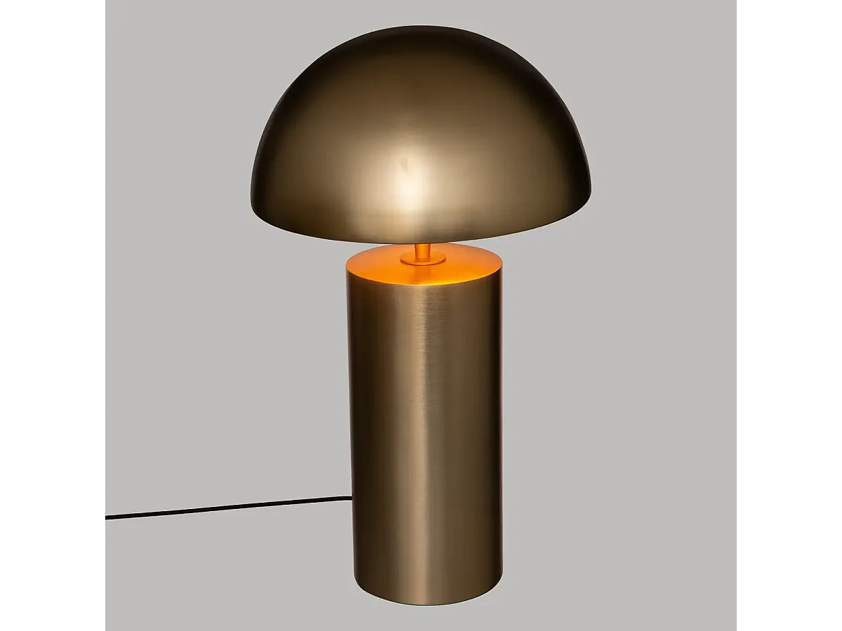 Lampe à poser, lampadaire en métal doré - Diamètre 30 x Hauteur 50 cm