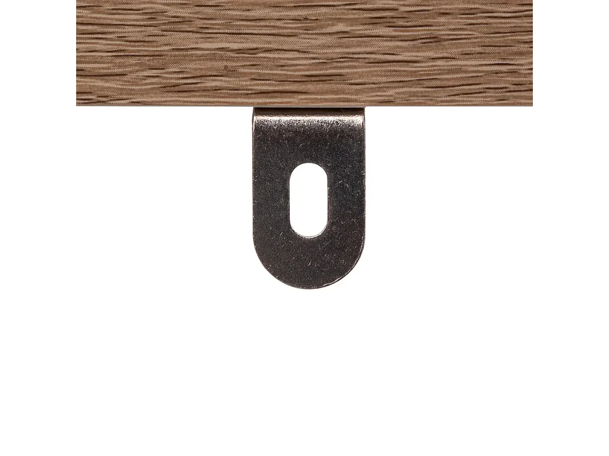 Meuble à chaussures, range chaussures en panneaux de particules/métal coloris naturel