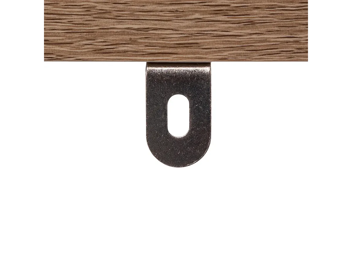 Meuble à chaussures, range chaussures en panneaux de particules/métal coloris naturel