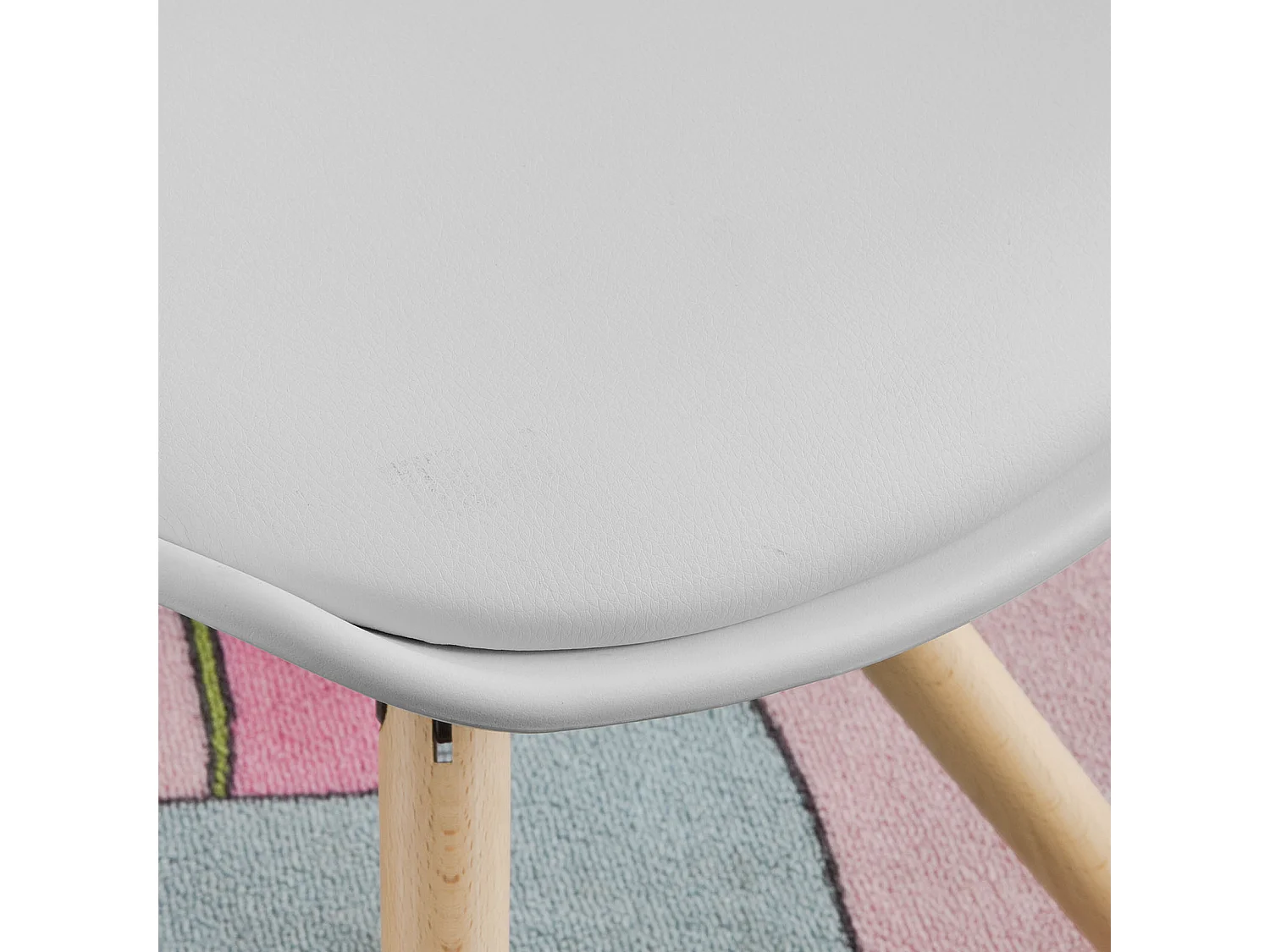 Fauteuil Enfant Chaise Confortable en Bouleau pour enfant avec assise rembourrée haute qualité- Blanc FST46-W SoBuy