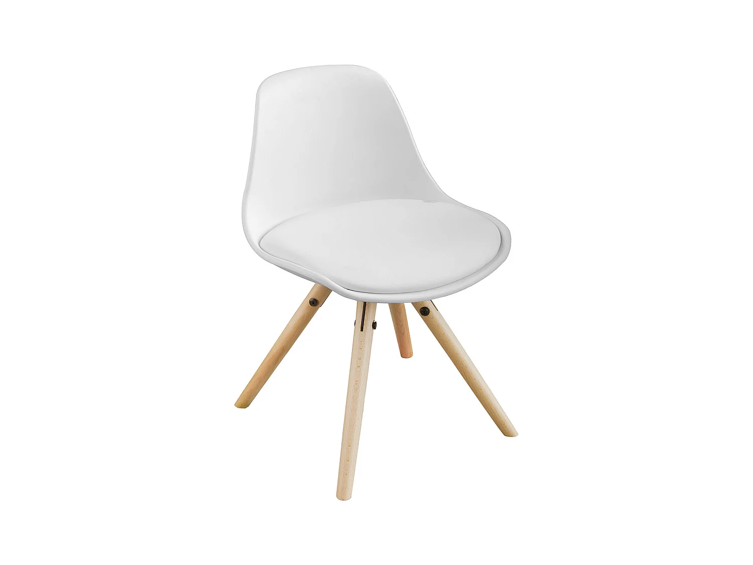Fauteuil Enfant Chaise Confortable en Bouleau pour enfant avec assise rembourrée haute qualité- Blanc FST46-W SoBuy