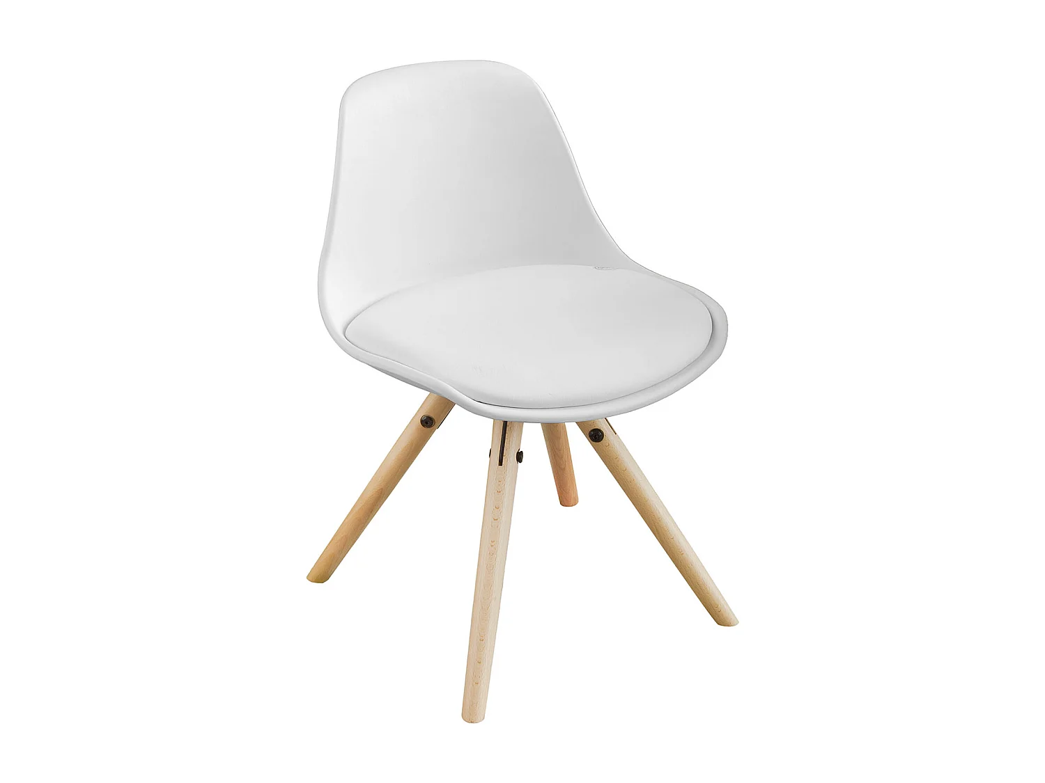 Fauteuil Enfant Chaise Confortable en Bouleau pour enfant avec assise rembourrée haute qualité- Blanc FST46-W SoBuy