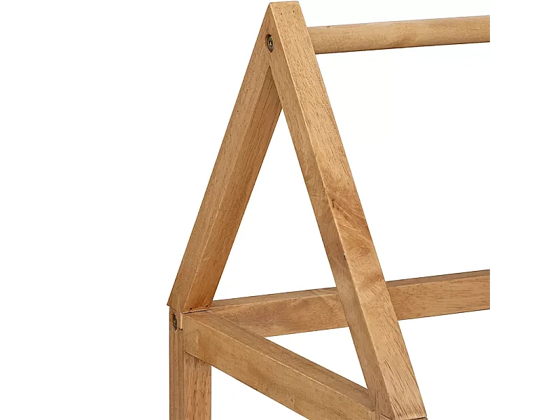 Portant pour chambre d'enfant en bois de hévéa coloris naturel - L. 82 x P. 33 x H. 115 cm