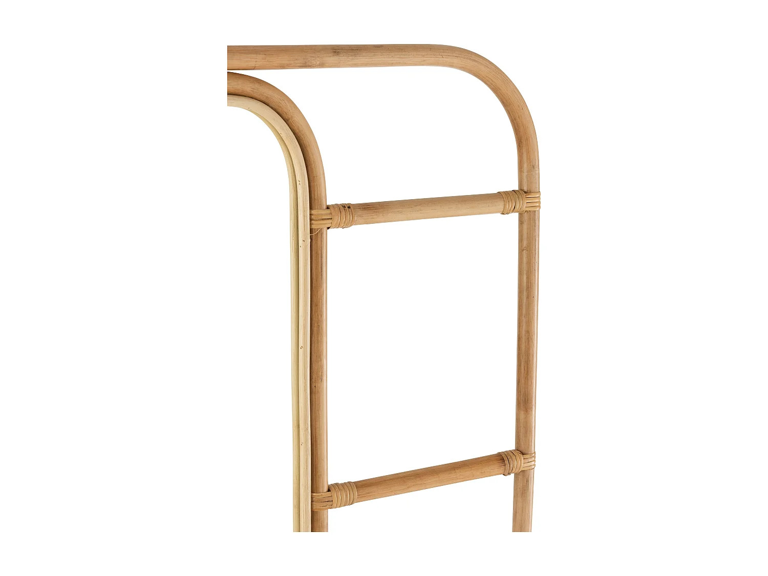 Miroir Échelle Déco en Rotin "Ellen" 180cm Naturel