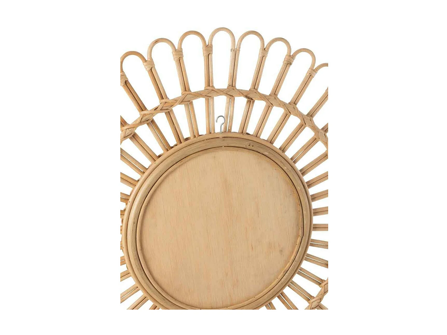 Miroir Mural Déco en Rotin "Ellen" 60cm Naturel