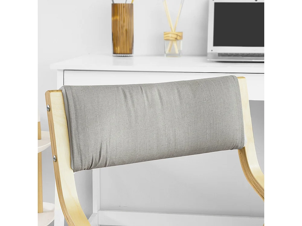 Chaise pliante en bois avec assise rembourrée, Chaise pliable pour Cuisine, Bureau FST40-HG SoBuy