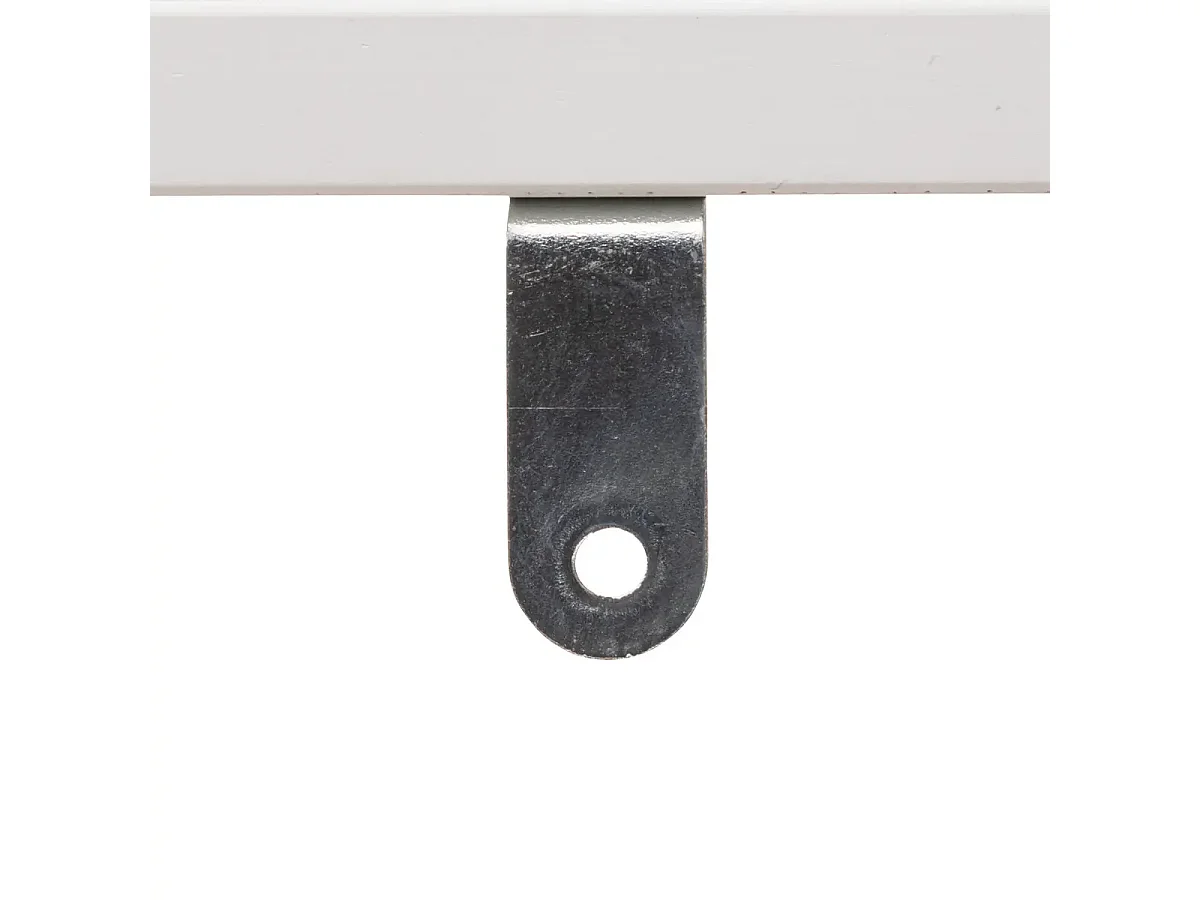 Meuble bas avec une porte en panneau de particules coloris blanc/naturel