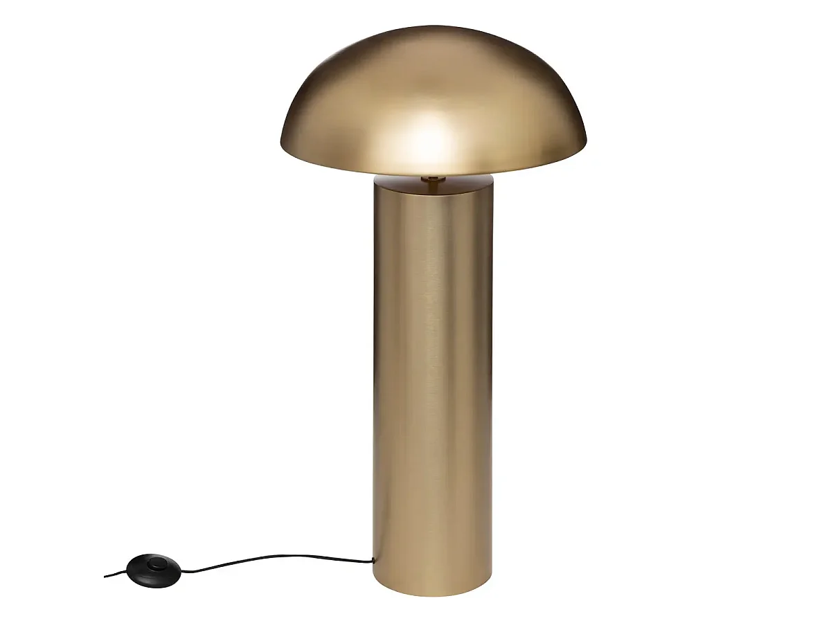 Lampe à poser, lampadaire en métal doré - Diamètre 50 x Hauteur 97 cm