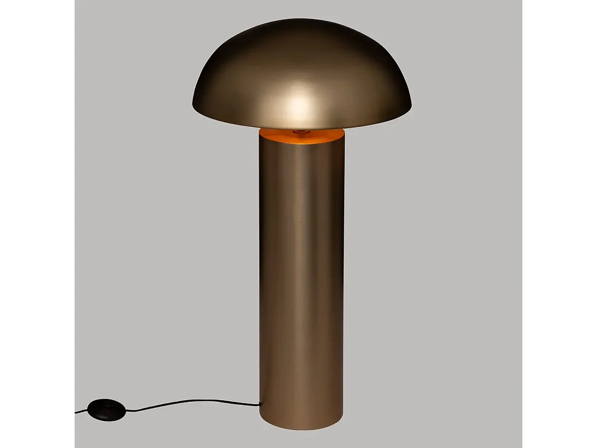 Lampe à poser, lampadaire en métal doré - Diamètre 50 x Hauteur 97 cm