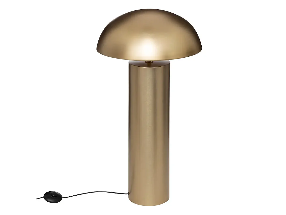 Lampe à poser, lampadaire en métal doré - Diamètre 50 x Hauteur 97 cm