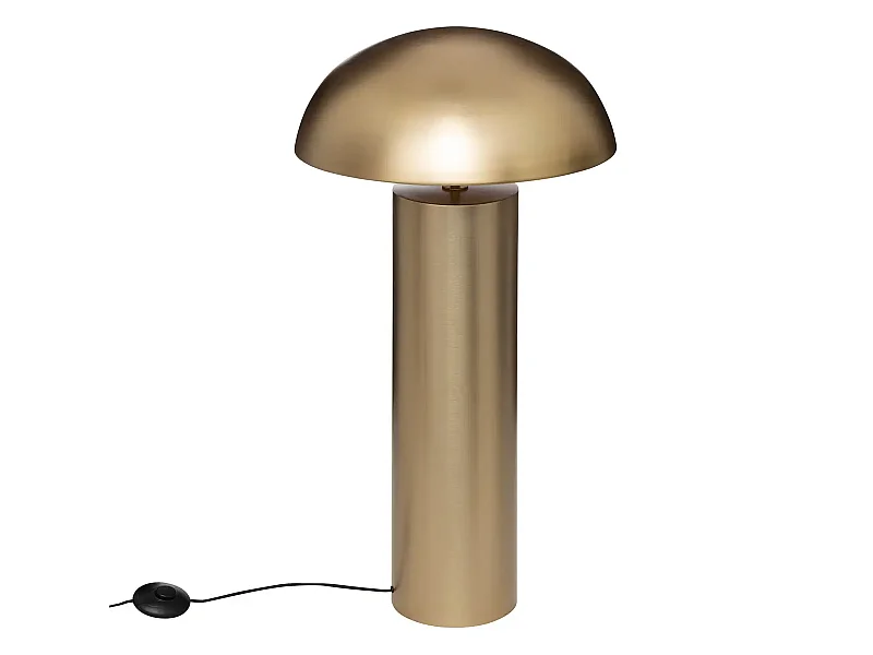 Lampe à poser, lampadaire en métal doré - Diamètre 50 x Hauteur 97 cm