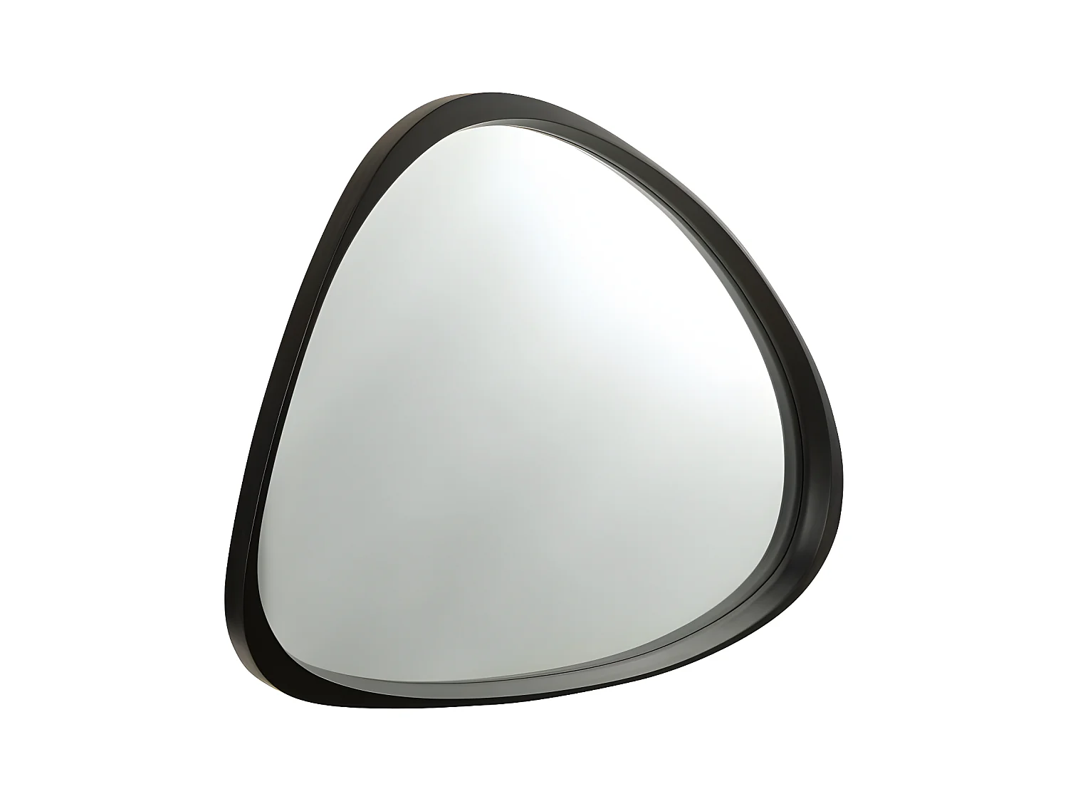 Miroir Mural en Verre Design "Giles" 99cm Noir