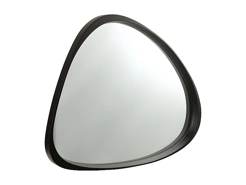 Miroir Mural en Verre Design "Giles" 99cm Noir