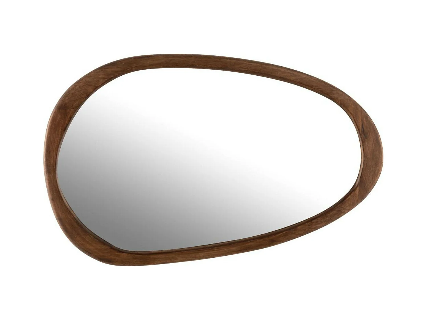 Miroir Mural en Bois "Irrégulier" 83cm Marron