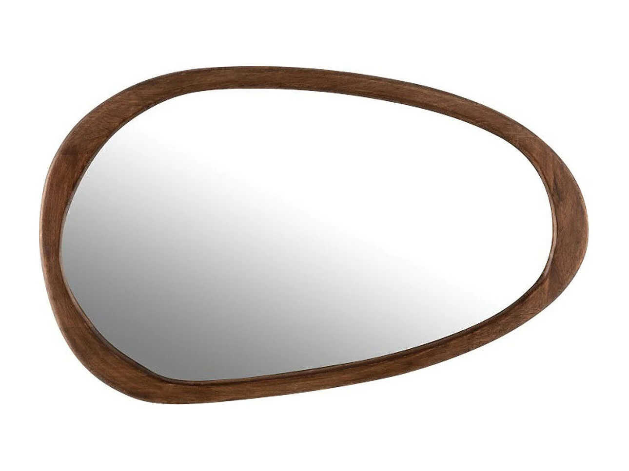 Miroir Mural en Bois "Irrégulier" 83cm Marron