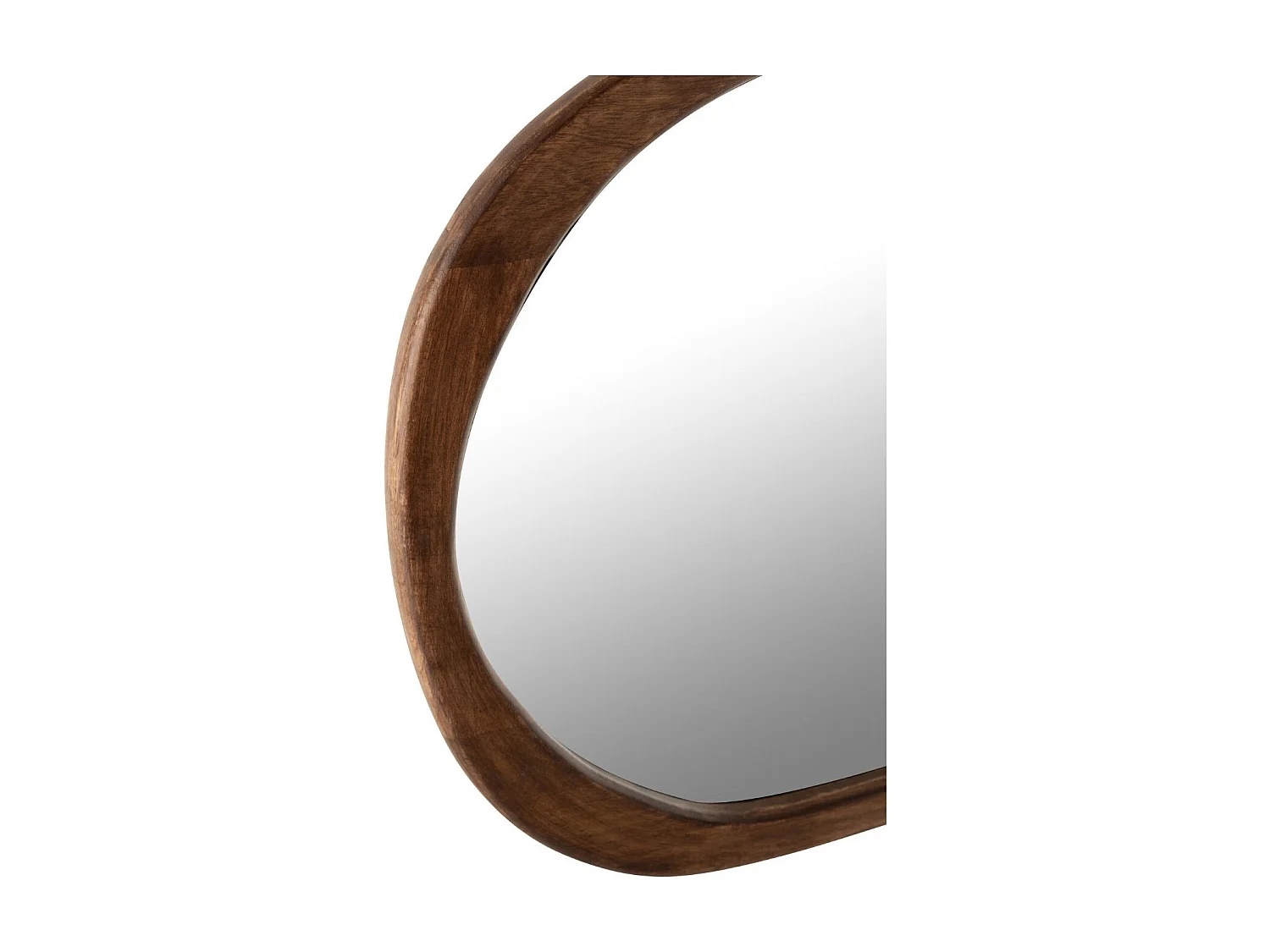 Miroir Mural en Bois "Irrégulier" 83cm Marron