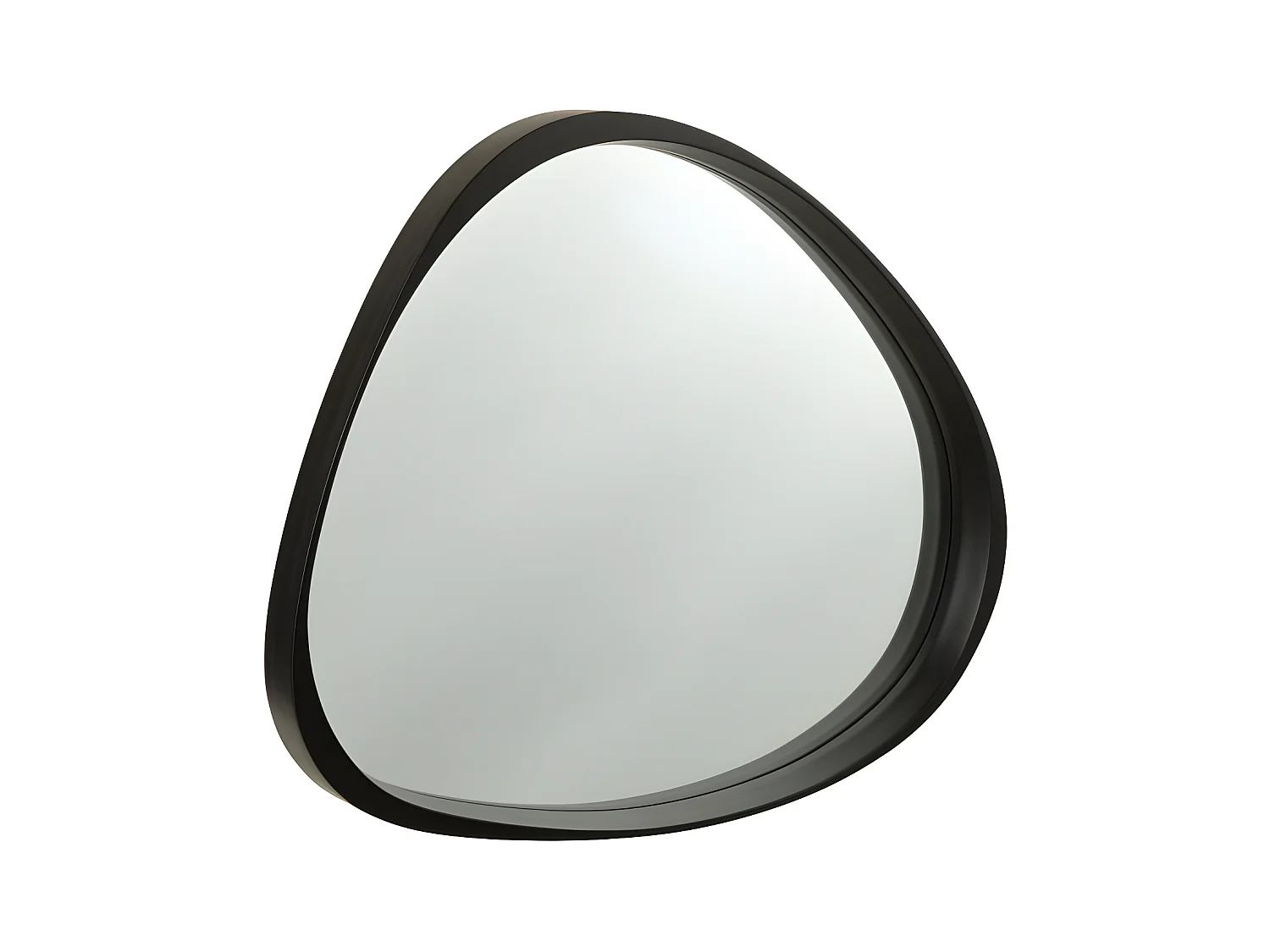 Miroir Mural en Verre Design "Giles" 77cm Noir