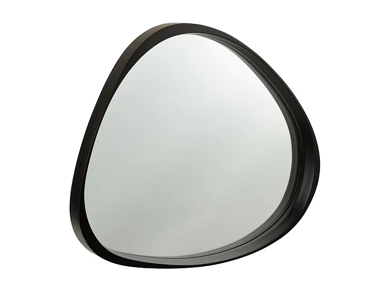 Miroir Mural en Verre Design "Giles" 77cm Noir