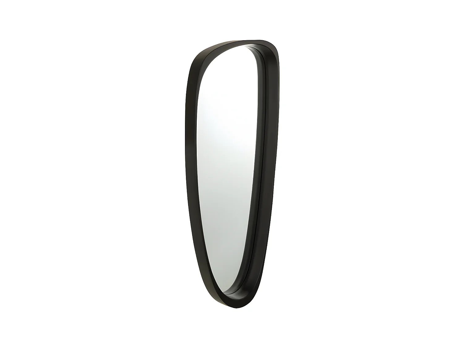Miroir Mural en Verre Design "Giles" 89cm Noir
