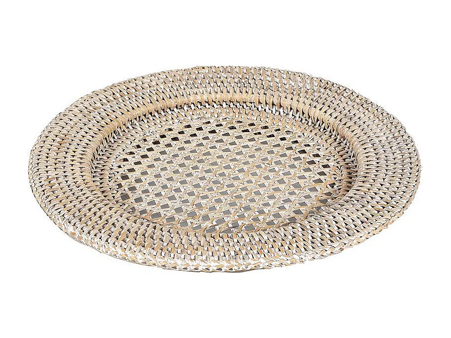 Dessous d'assiette en rotin et cannage