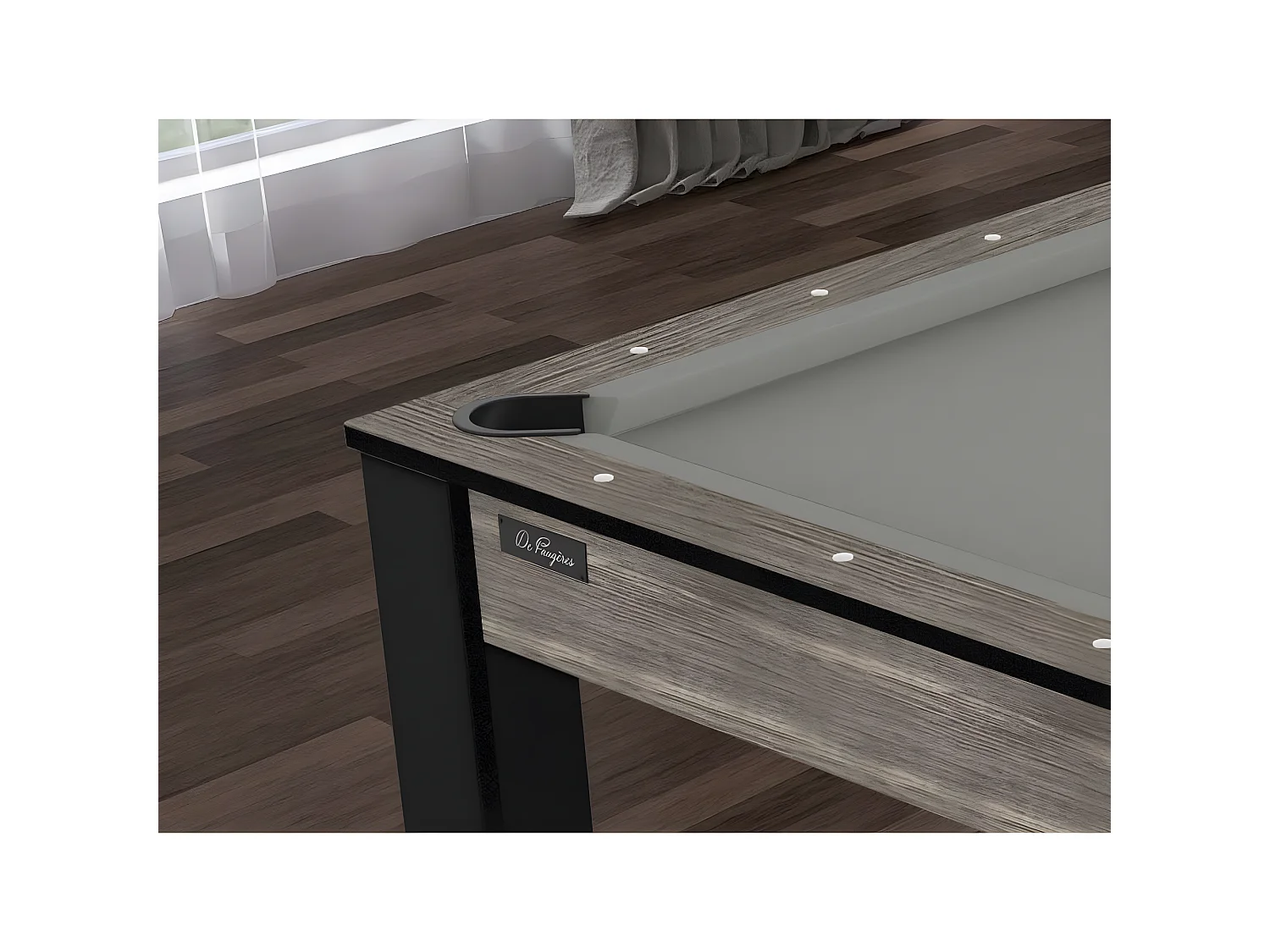 Billard convertible table 6 personnes Texas + plateau 2 en 1 dinatoire et Ping Pong