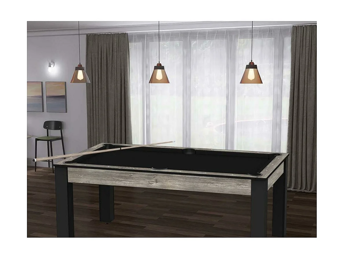 Billard convertible table 6 personnes Texas + pack accessoires Confort