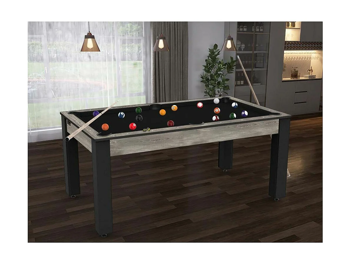 Billard convertible table 6 personnes Texas + pack accessoires Confort