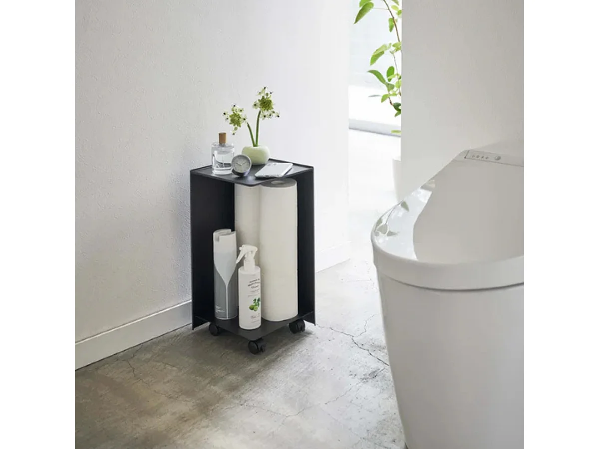 Porte-papier toilette avec roulettes H43 cm - TOWER