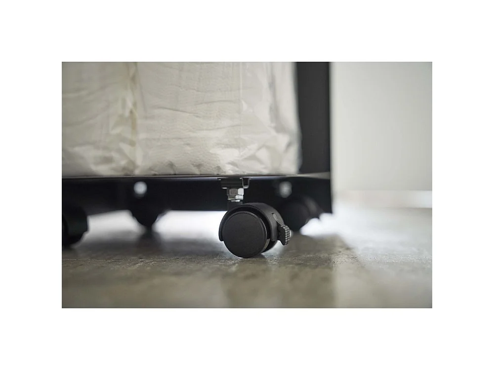 Contenitore per toilette con rotelle