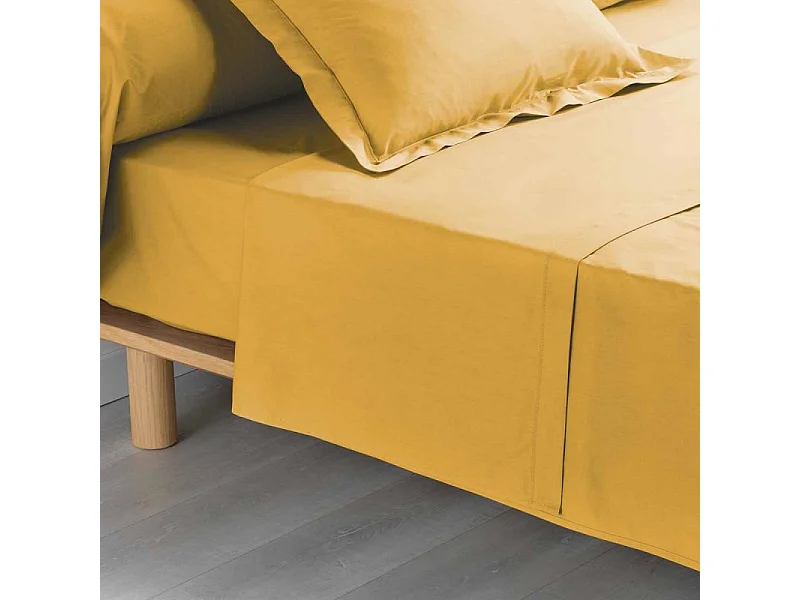 Drap Plat "Percaline" 180x290cm Miel