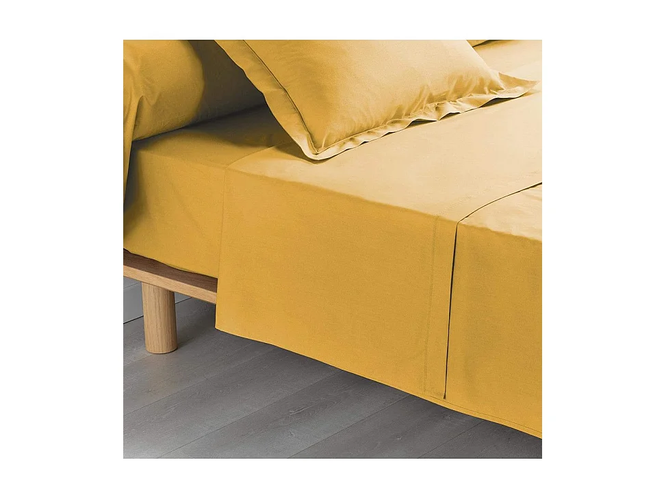 Drap Plat "Percaline" 180x290cm Miel