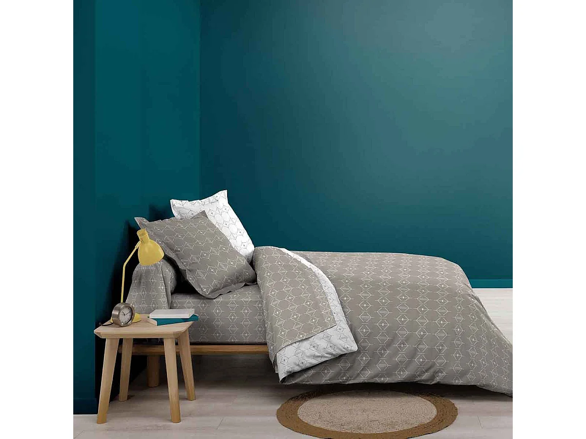 Drap Plat en Coton "Aristide" 240x300cm Naturel