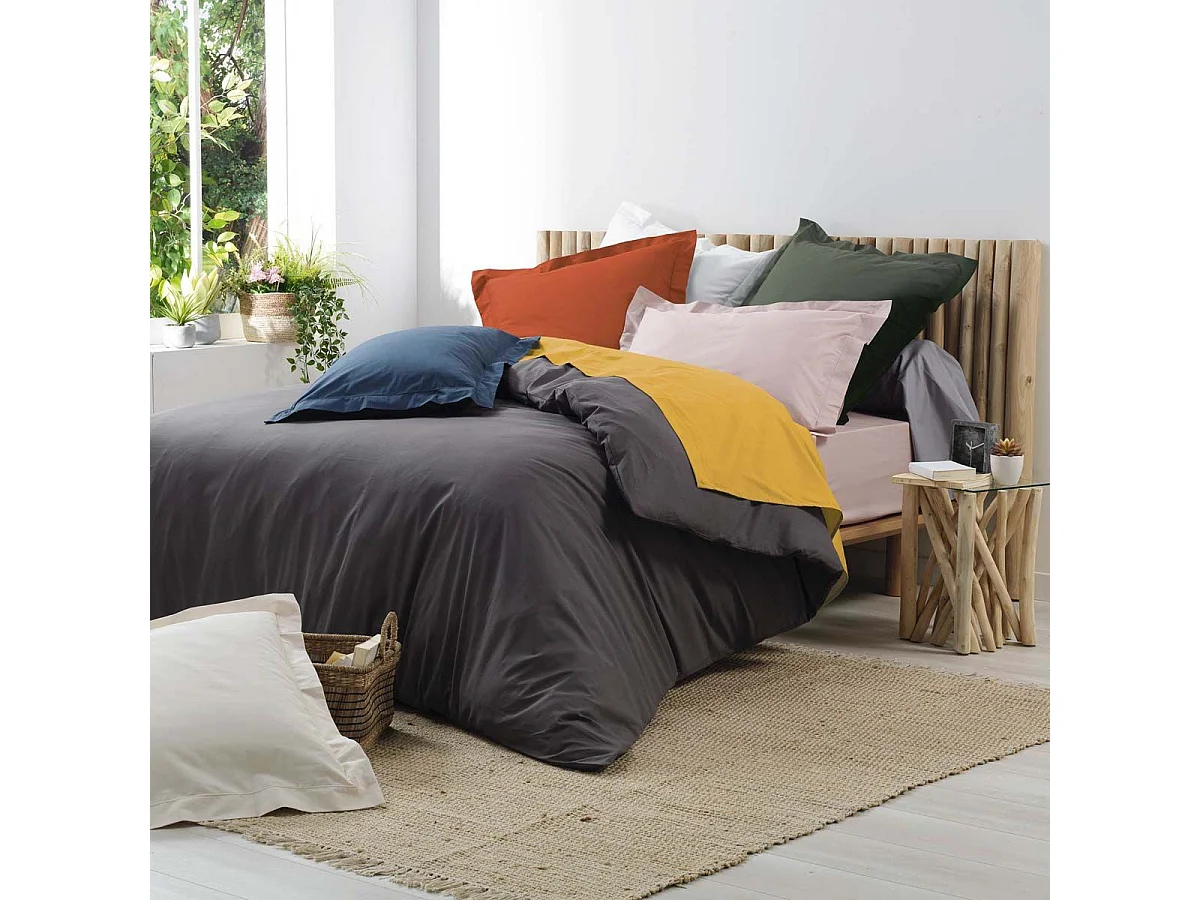 Drap Plat "Percaline" 180x290cm Ocre