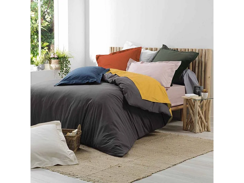 Drap Plat "Percaline" 240x300cm Terracotta