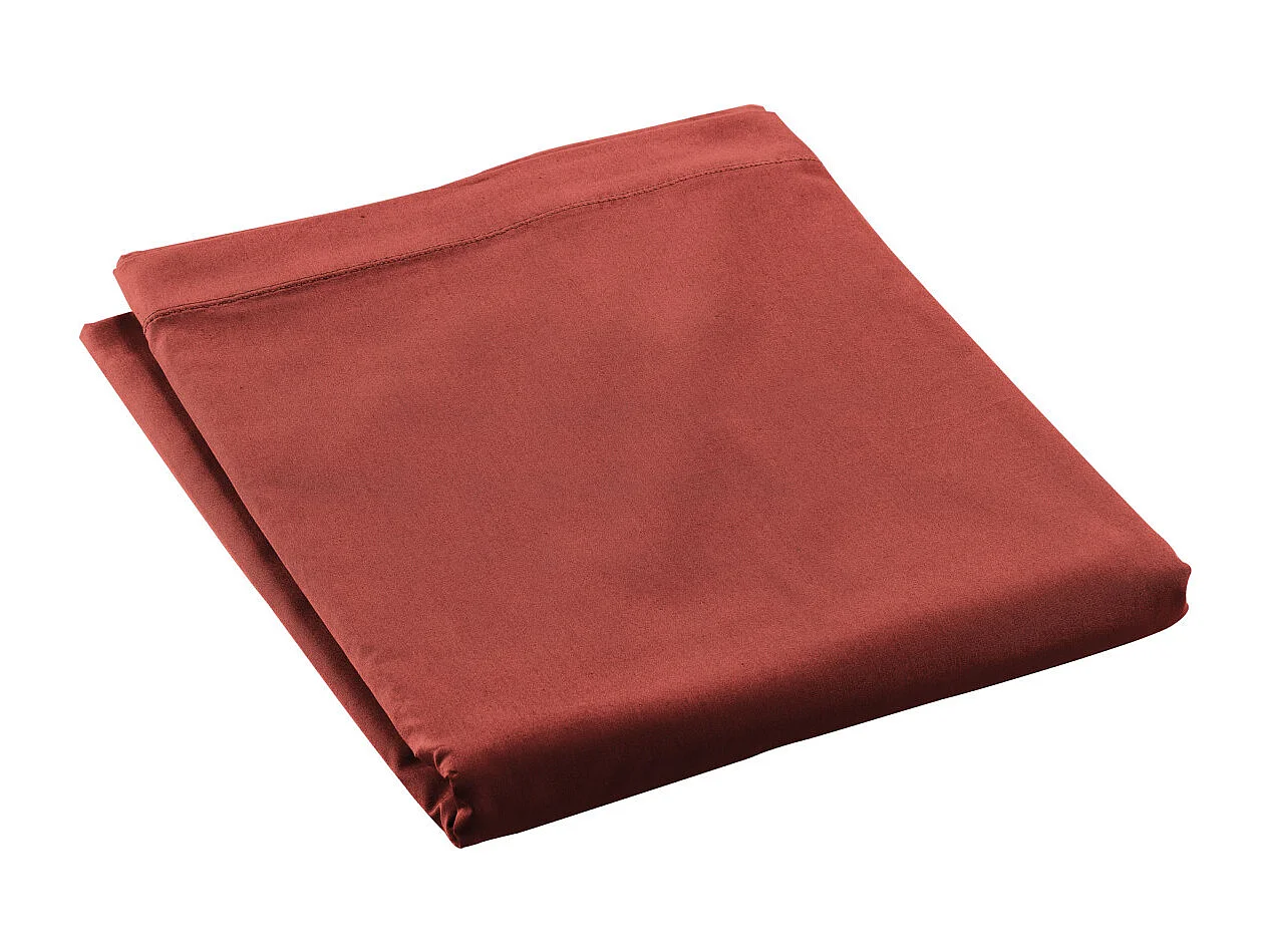 Drap Plat "Percaline" 240x300cm Terracotta