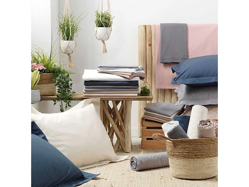 Drap Plat "Percaline" 180x290cm Naturel