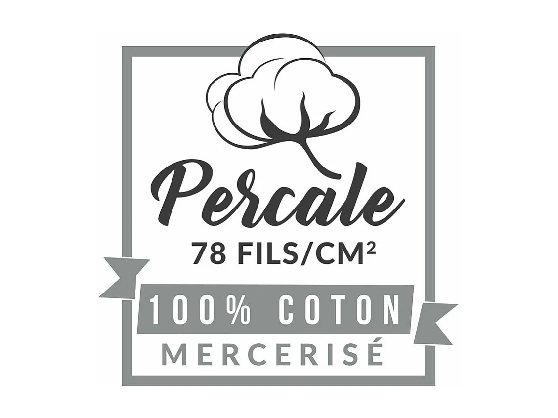 Drap Plat "Percaline" 180x290cm Naturel