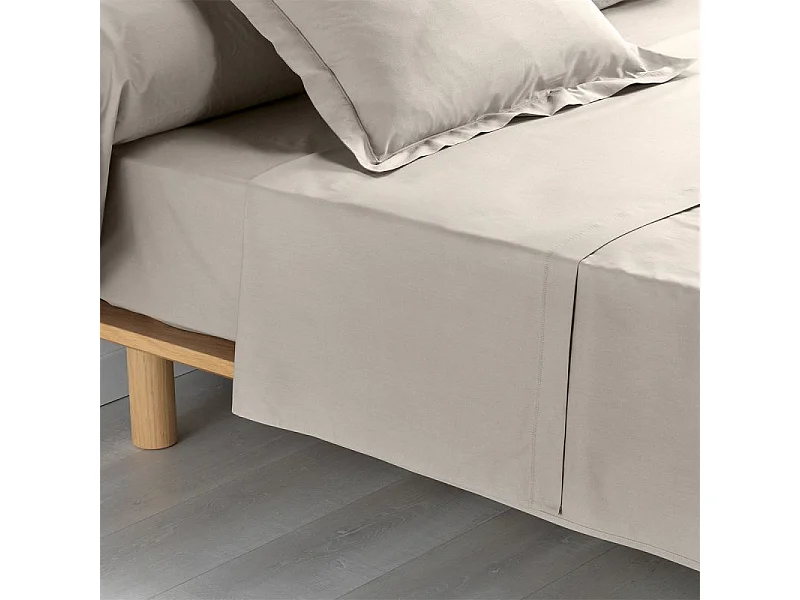 Drap Plat "Percaline" 180x290cm Naturel
