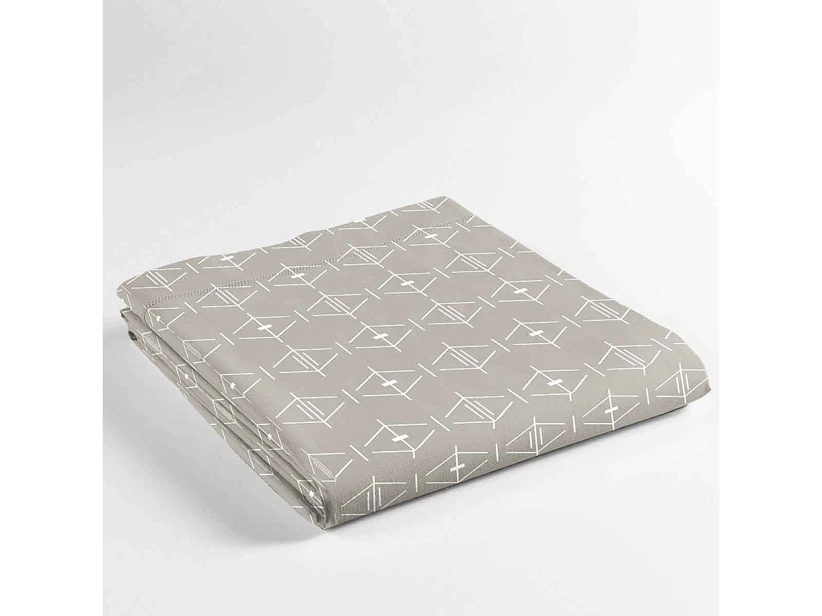 Drap Plat en Coton "Aristide" 180x290cm Naturel