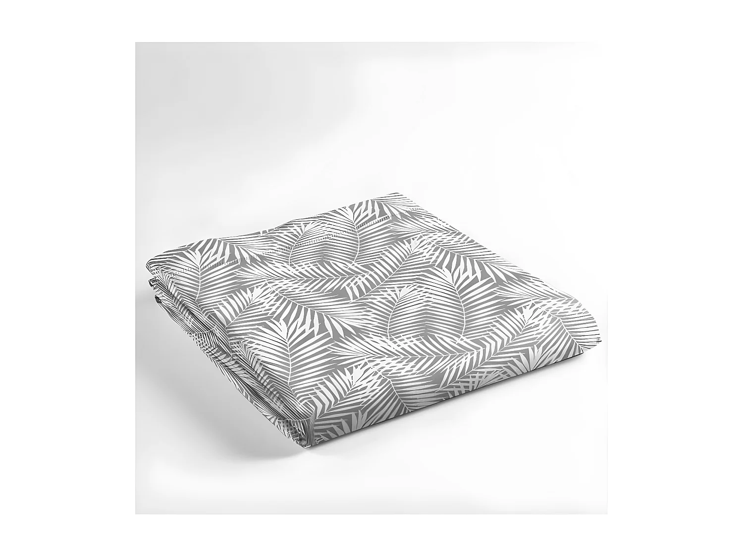 Drap Plat en Coton "Botania" 180x290cm Gris