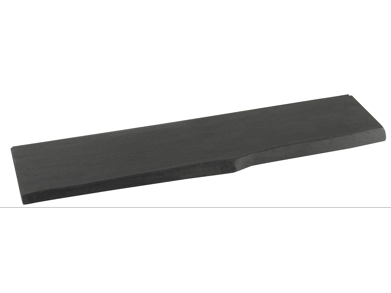 Wandplank van zwart acaciahout L 115 cm